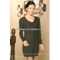 bom vestido de malha feminino de cashmere anti-pilling